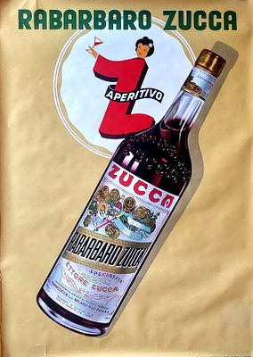 Rabarbaro Zucca - Anonimo. Manifesto originaleAnni '5091x127 circaLievi imperfezioni ai bordi