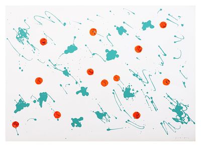 Giulio Turcato, Senza titolo - Giulio Turcato, Senza titolo serigrafia cm 50x70 firma a matita in