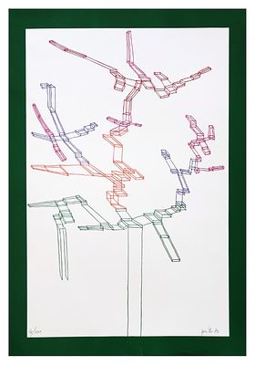 Achille Perilli, Systematic 2 - Achille Perilli, Systematic 2 1975 litografia cm 70×50 esemplare