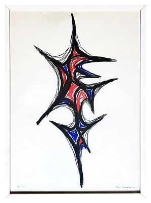 Nino Franchina, Senza titolo - Nino Franchina, Senza titolo 1973 litografia cm 70x50, entro