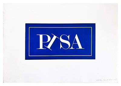 Mirella Bentivoglio, Pisa - Mirella Bentivoglio, Pisa 1971 litografia cm 16x31 (cm 35x50 misure