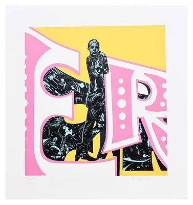 Gianni Bertini, ER - Gianni Bertini, ER 1980 litografia cm 60x60 esemplare 63/100 in basso a