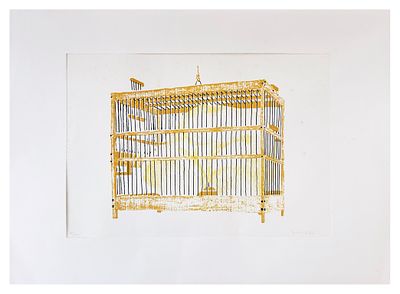 Gerardo di Fiore, Senza titolo - Gerardo di Fiore, Senza titolo serigrafia cm 34.5x49, foglio