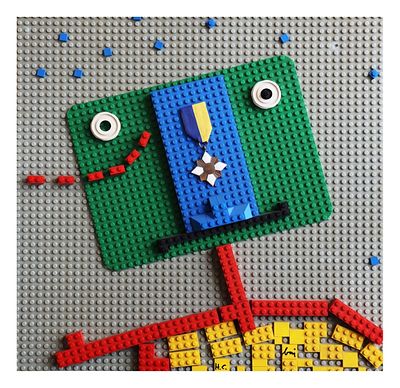 Enrico Baj, parte del libro d'artista La Cravate ne vaut pas une m&eacute;daille - Enrico Baj 