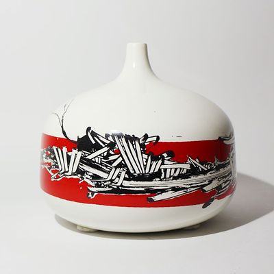 Emilio Scanavino, Vaso - Emilio Scanavino, Vaso ceramica h 17 cm, diametro 18 cm esemplare 37/50 