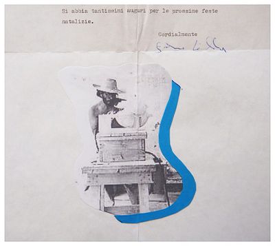 Girolamo Ciulla, Senza titolo - Girolamo Ciulla, Senza titolo stampa e cartoncino incollati su 