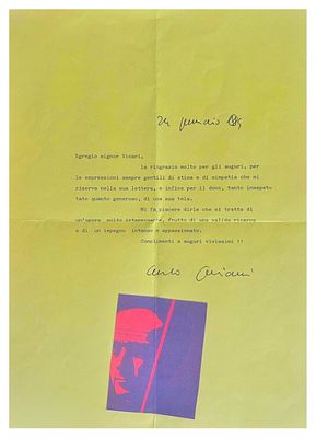 Carlo Gajani, Corrispondenza - Carlo Gajani, Corrispondenza 1994 collage cm 29,5x21 lettera con 