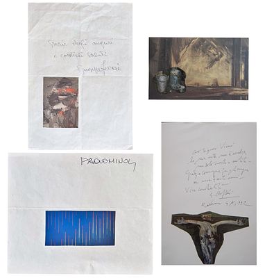 Lotto di 4 lettere: di Giuseppe Ferrari, Paolo Minoli, Giancarlo Ossola, Giulio Ruffini - Lotto di 