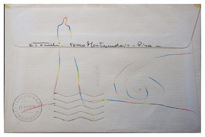 Stefano Tonelli, Senza titolo - Stefano Tonelli, Senza titolo 1993 pastelli su carta cm 12x18 