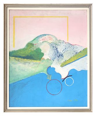 Brancato, Senza titolo - Brancato, Senza titolo olio su tela cm 80x65, entro cornice firma 