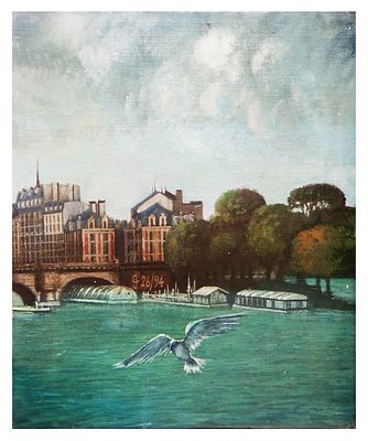 Sergio Ceccotti, Studio per una veduta parigina - Sergio Ceccotti, Studio per una veduta parigina 