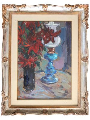 Giulio Mugnai, Composizione - Giulio Mugnai, Composizione 1968 olio su tavola cm 50x35, entro 