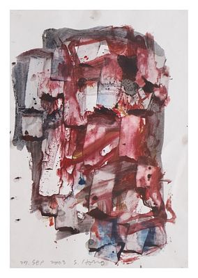 Horio Sadaharu, Senza titolo - Horio Sadaharu, Senza titolo 2003 acquerello cm 38x27, entro 