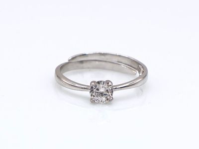 Anello in argento sterling 925 e zircone cubico - Anello in argento sterling 925 e zircone cubico 