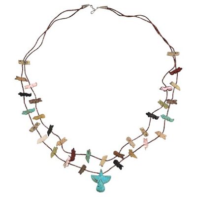 Collana Navajo in pietre naturali - Collana Navajo in pietre naturali Di manifattura del XX secolo 