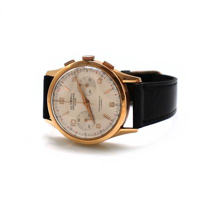 Orologio cronografo Olympic Suisse - Orologio cronografo Olympic Suisse Anni Cinquanta - Sessanta 