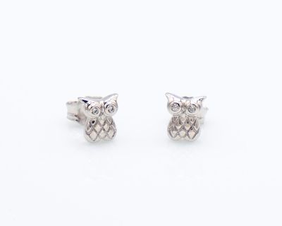 Orecchini A- men gufetti in argento 925 - Orecchini A- men gufetti in argento 925