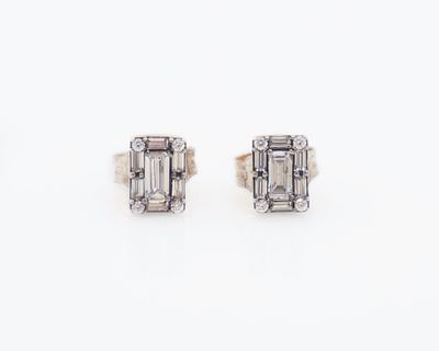 Orecchini in argento 925 Pandora Simulanti incolore gr 1,31 - Orecchini in argento 925 Pandora 