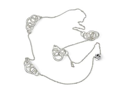 Collana in argento Bolli: 1AR Lunghezza cm 100 Peso 59 grammi - Collana in argento Bolli: 1AR 