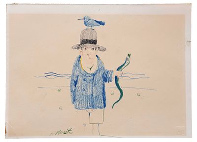 Antonio Possenti, Senza titolopastello su cartacm 24x33firma in basso a sinistraparere 