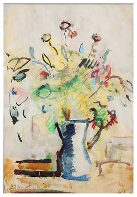 Luciano Albertini, Senza titolotempera su cartacm 32x24, entro cornicefirma in basso a 