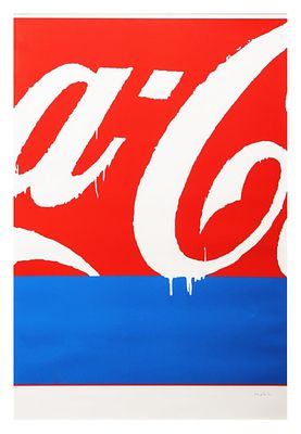 Mario Schifano, Senza titoloserigrafiacm 100x70, entro corniceprova d'artista in basso a 