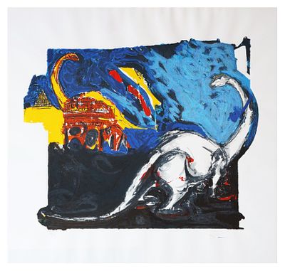 Mario Schifano, Innocenza figurata1996serigrafiacm 100x100, entro corniceesemplare 164/199 in 