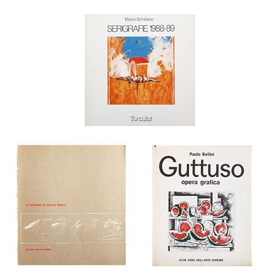 Lotto di tre volumiLe incisioni di Achille Perilli, Edizione Grafica Romero, 1969G. Bonini a 