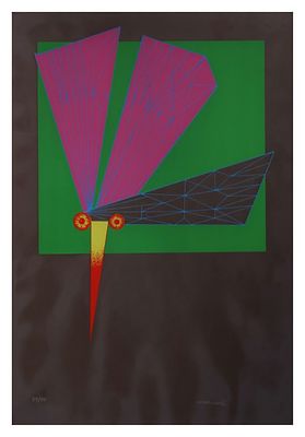 Renzo Margonari, Senza titoloserigrafiacm 70x50, entro corniceesemplare 59/99 in basso a 