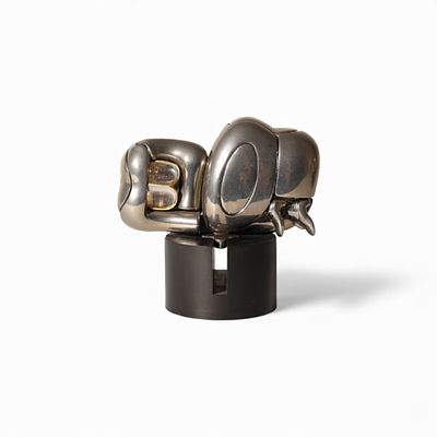 Miguel Berrocal, A Paoloma1969scultura in metallo cromatoh cm 7,5esemplare 4954firma incisa in basso