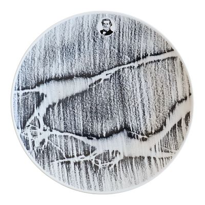 Richard Long, Piattopiatto in ceramicacm diametro 24esemplare 98/1200 sul retroRealizzato in 