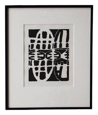 Giuseppe Capogrossi, Senza titolozincografiacm 27,6x21,3 (cm 50x40 misure del foglio), entro 