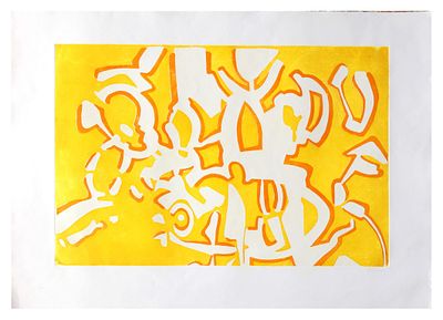 Carla Accardi, La ricerca del coloreacquaforte, acquatintacm 51,5x79 (cm 70x100 misure del 