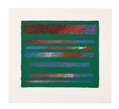 Piero Dorazio, Senza titolo1997serigrafiacm 56,5x61prova di stampa per archiviofirma e data in 