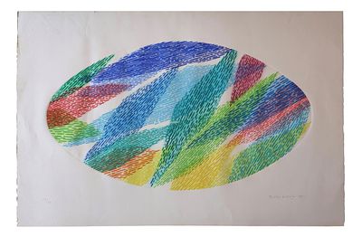 Piero Dorazio, Senza titolo1991acquatintacm 80x120esemplare 58/99 in basso a sinistra firma e 