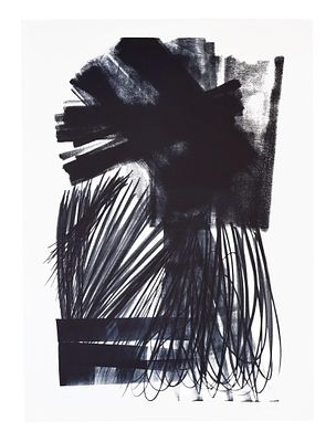 Hans Hartung, L-17-19731973litografiacm 90x63esemplare 46/75 in basso a sinistrafirma a matita 