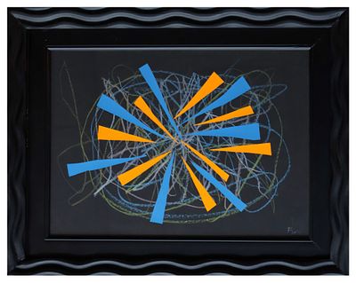 Ennio Finzi, Il gioco degli occhi2017tecnica mista e collage su cartoncinocm 35x50, entro 