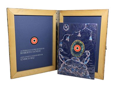 Enrico Baj e Alberto Sanesi, Alterego e altre ipotesi1970cm 35,5x27,5libro d'artista con 