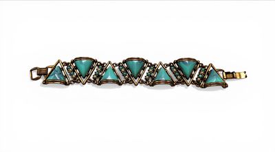 Bracciale attribuito a Selro Selinimarchio di bigiotteria americana tra gli anni 