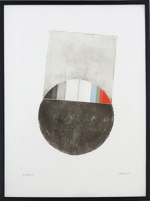 Eugenio Carmi, Senza titolo
1987
acquaforte/acquatinta
cm 53,5x39, (cm 70x50 misure del 