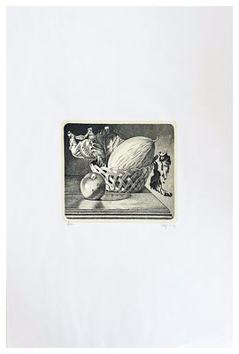 Luigi Volpi, Senza titolo
acquaforte
cm 20x24 (cm 66x48 misure del foglio)
esemplare 1/50 in 