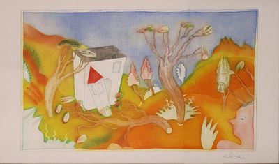 Luca Alinari, Senza titolo
acquaforte/acquatinta
cm 59x98,5 (cm 70x120 misure del foglio) 