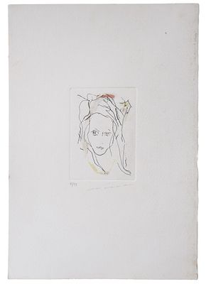 Ernesto Treccani, Senza titolo
acquaforte
cm 12x8,5 (cm 35x25 misure del foglio)
esemplare 