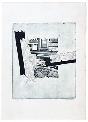 Giorgio Ramella, Contrasto
acquaforte
cm 32x26,5
esemplare 52/60 in basso a sinistra 