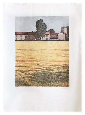 Oliviero Masi, Senza titolo
acquaforte
cm 49x38,5 (cm 75,5x57 misure del foglio)
esemplare 