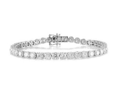 BRACCIALETTO TENNIS IN ORO CON DIAMANTI NATURALI PER 2 CT - 102 BR CLASSIC 14K NAT. BRACCIALETTO 