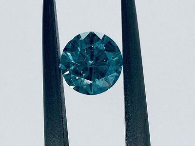 DIAMANTE NATURAL POLISHED 0,4 FANCY BLU INTENSO* - I1* - C30610-9. DIAMANTE NATURAL POLISHED 0,4 