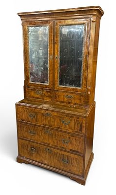 DOPPIO CORPO Noce Inghilterra 1850 180 X 96 X 52