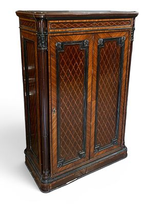 CABINET CAMICIERA palissandro e legno ebanizzato Francia XIX Secolo 152 X 88 X 41