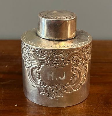 SCATOLA DA THE Argento Sheffild 1892 80 X 6,5 X 4,5